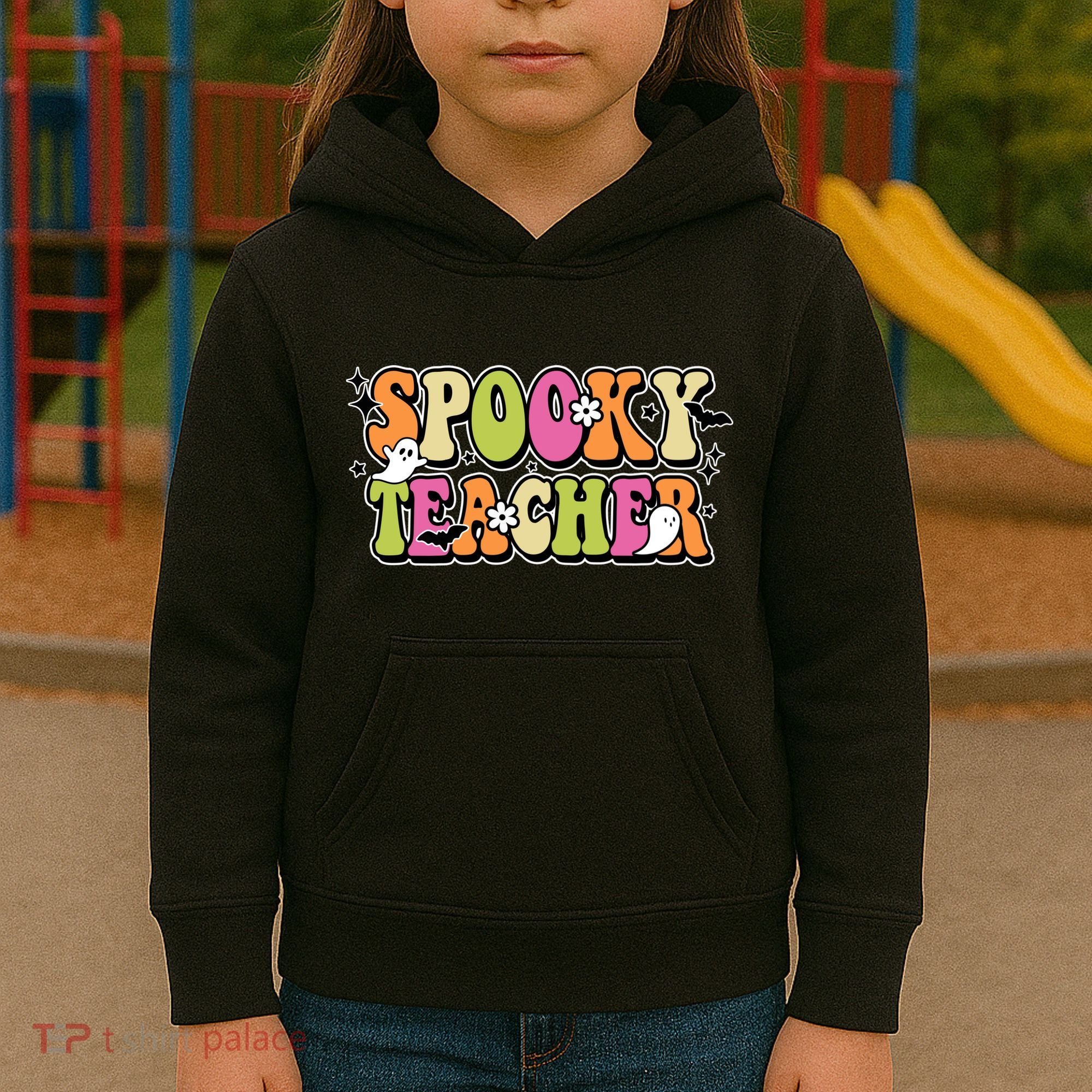 Spooky Teacher Festive Halloween Cute Kids Hoodie