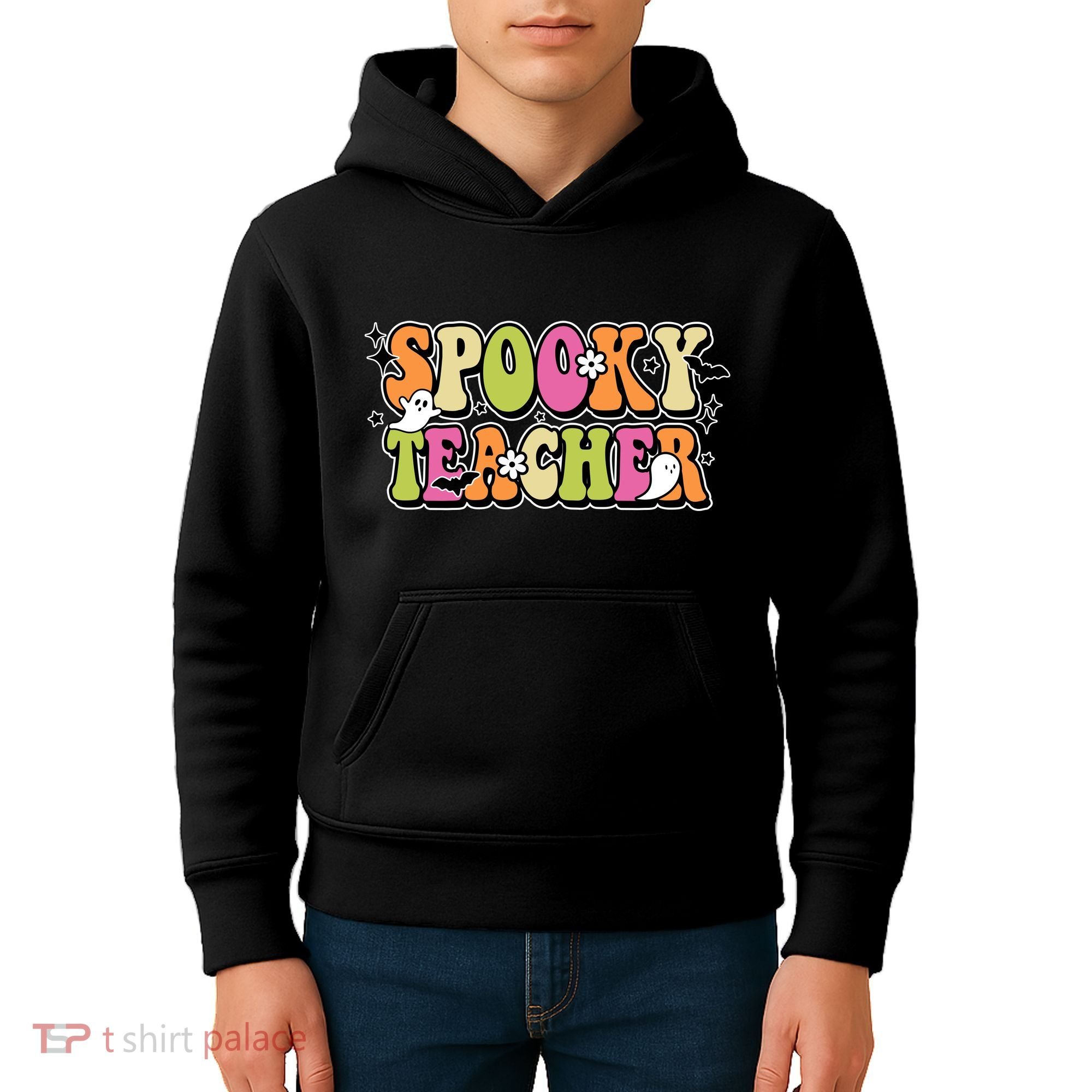 Spooky Teacher Festive Halloween Cute Kids Hoodie