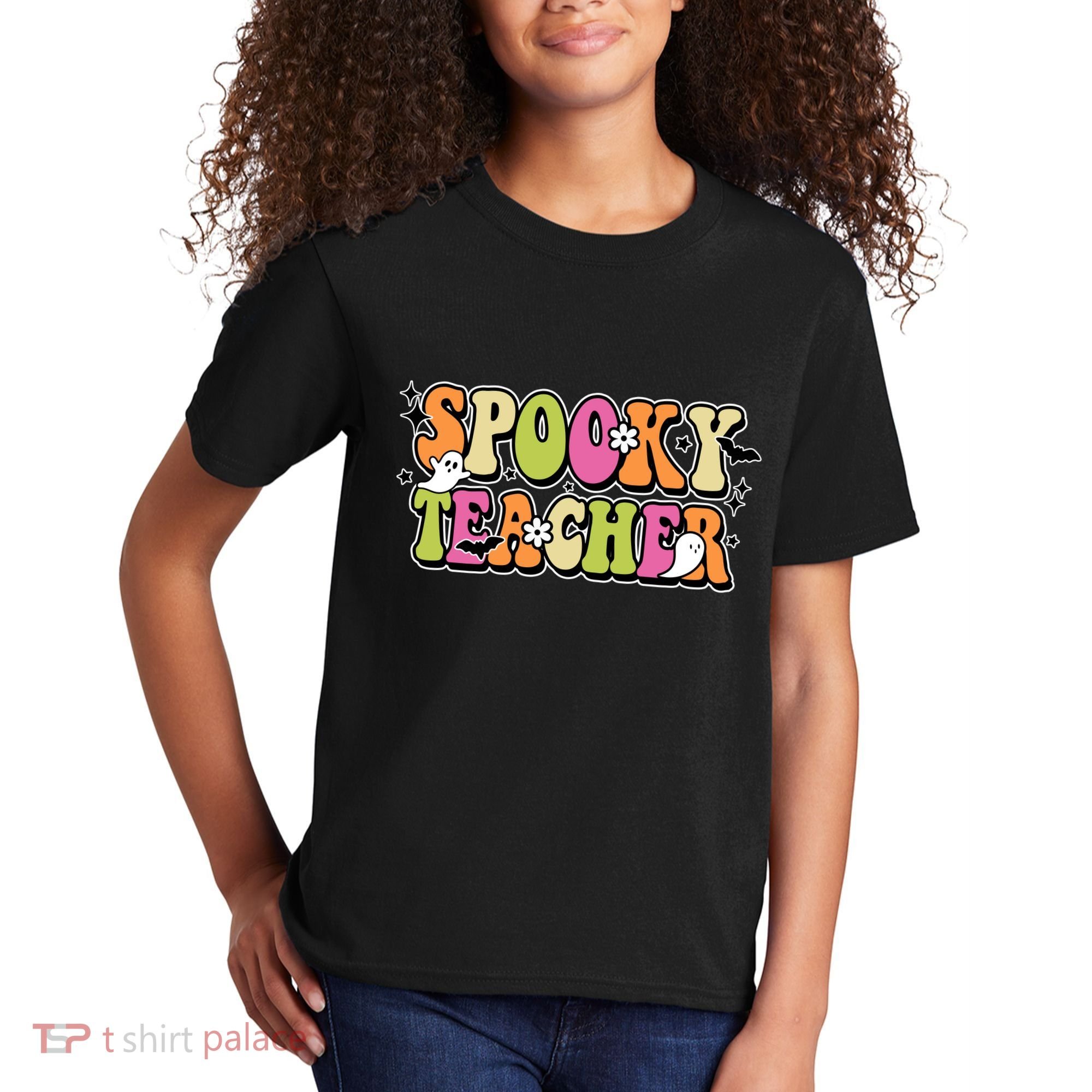 Spooky Teacher Festive Halloween Cute Kids T-Shirt