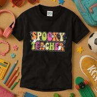 Spooky Teacher Festive Halloween Cute Kids T-Shirt thumb 3