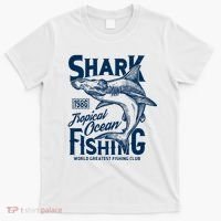 Shark Tropical Fishing World Greatest Fishing Club T-Shirt thumb 0
