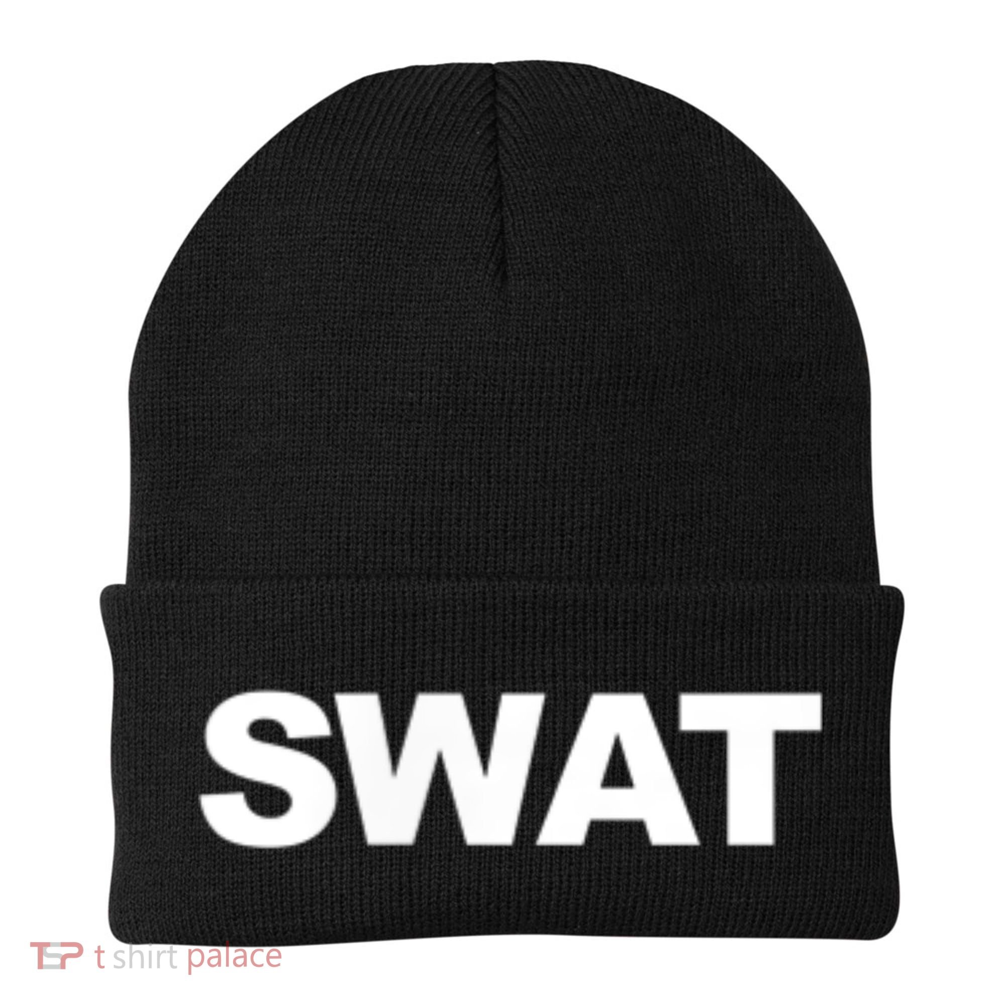 SWAT Team Front Back Print SWAT Team Beanie