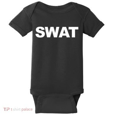 SWAT Team Front Back Print SWAT Team Baby Bodysuit