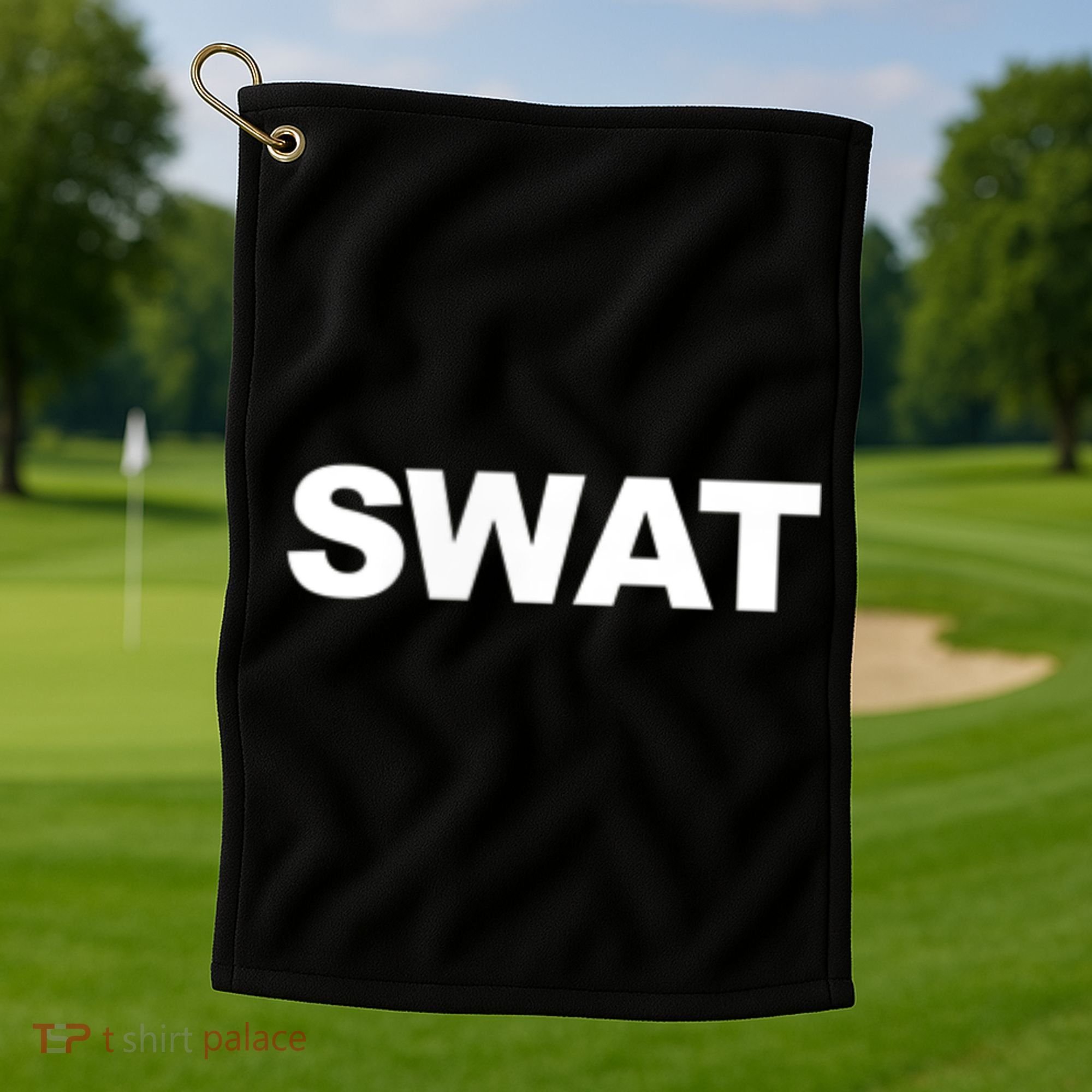 SWAT Team Front Back Print SWAT Team Golf Towel