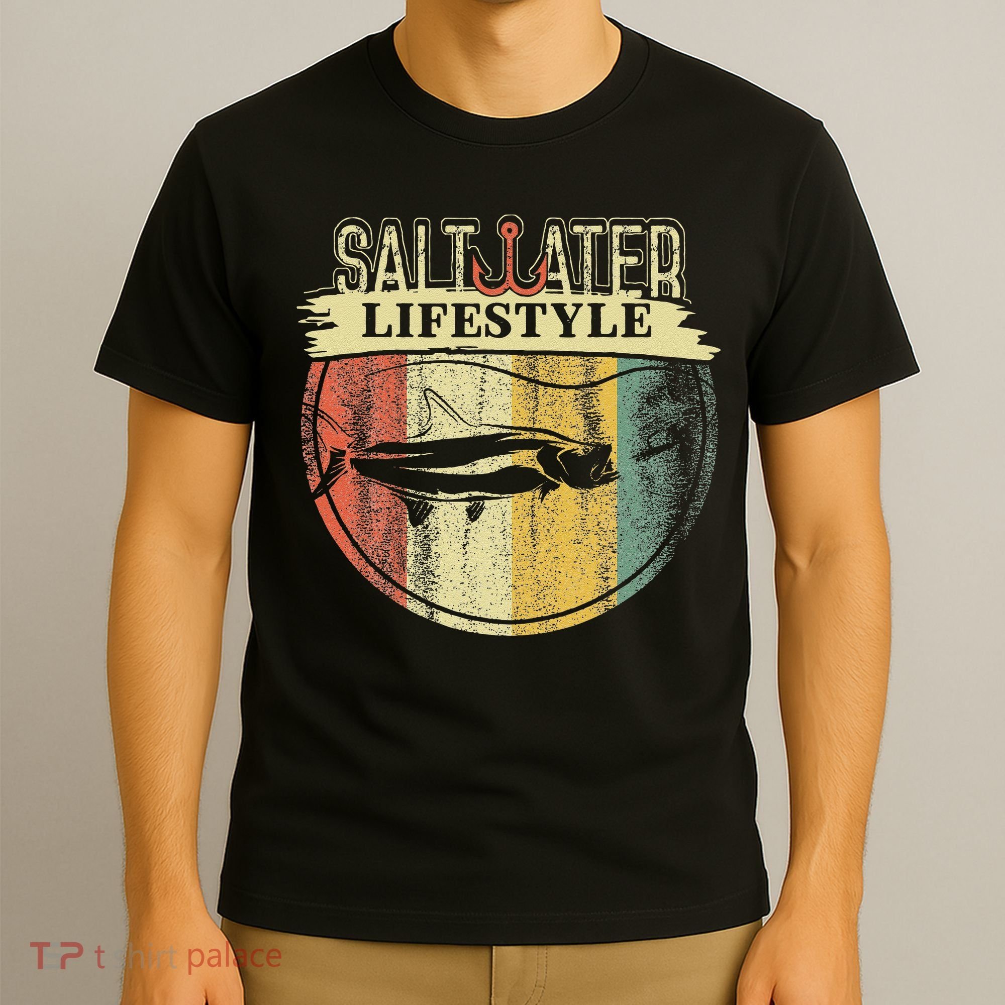 Saltwater Tarpon Fishing Sport Game Fish Lover Fisherman T-Shirt