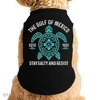 Stay The Gulf Of Mexico Be Salty And Resist Turtle Doggie Tank thumb 0