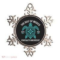 Stay The Gulf Of Mexico Be Salty And Resist Turtle Ornament thumb 0