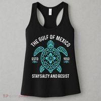 Stay The Gulf Of Mexico Be Salty And Resist Turtle Women's Tank Top thumb 3