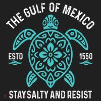 Stay The Gulf Of Mexico Be Salty And Resist Turtle Hat thumb 2