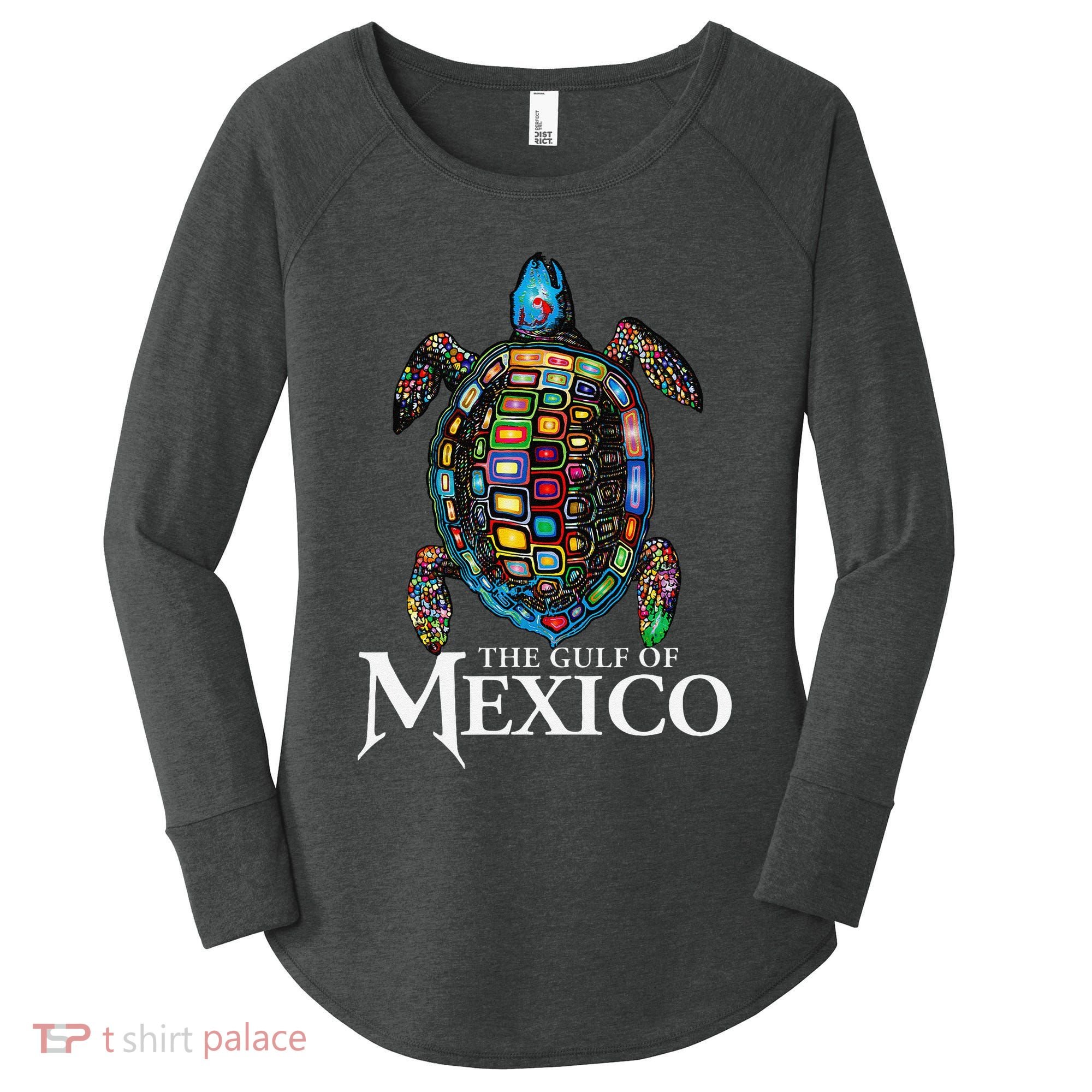 Sea Turtle Gulf Of Mexico Never Forget Trump Women's Perfect Tri Tunic Long Sleeve Shirt