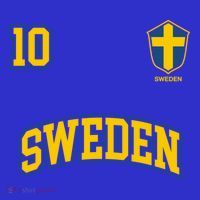 Sweden Team Gift No 10 Sports Swedish Flag Soccer Gift T-Shirt thumb 7
