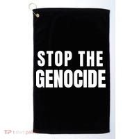 Stop The Genocide Golf Towel thumb 0