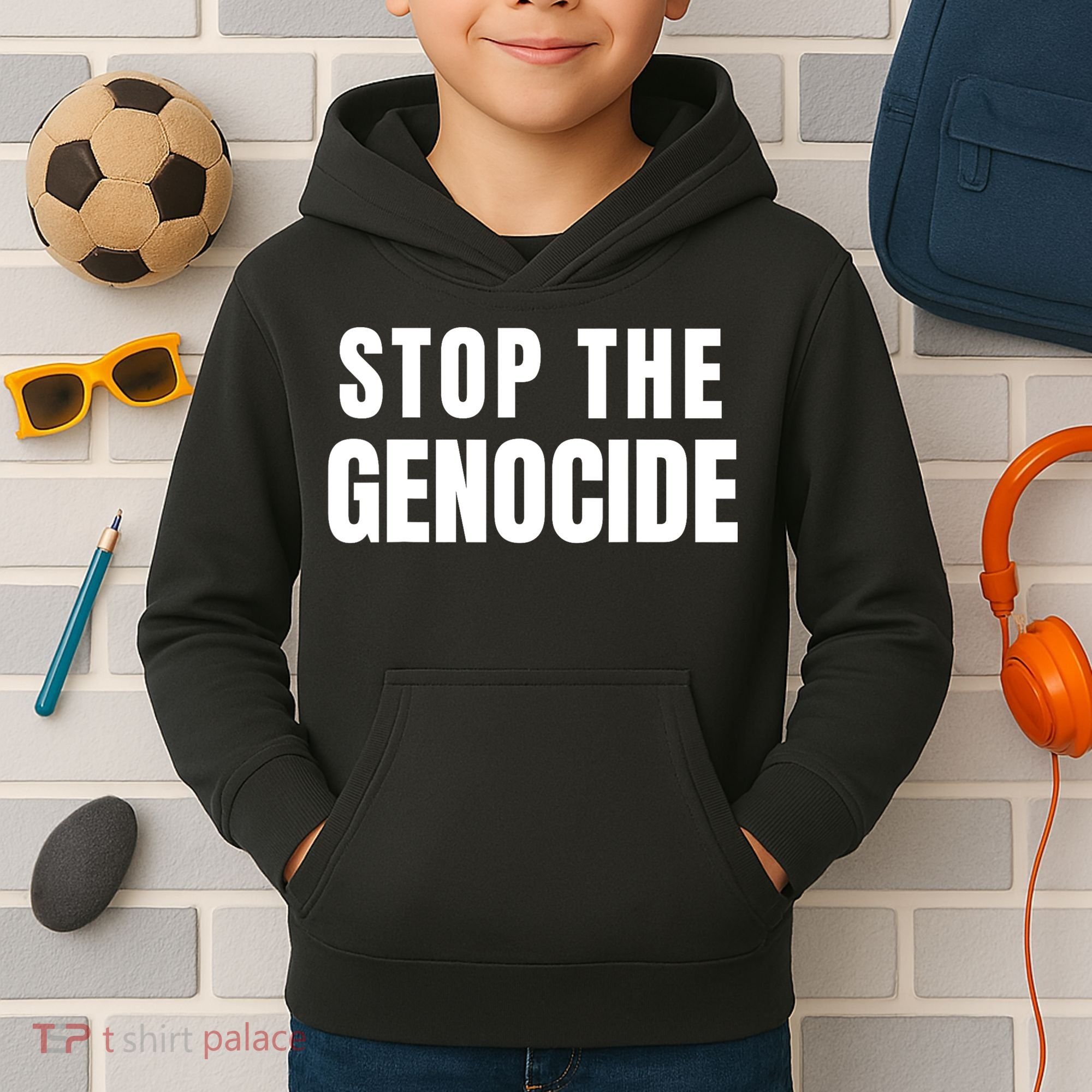 Stop The Genocide Kids Hoodie