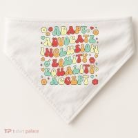 SPED Teacher Groovy Special Education Teacher  USA-Made Doggie Bandana thumb 0