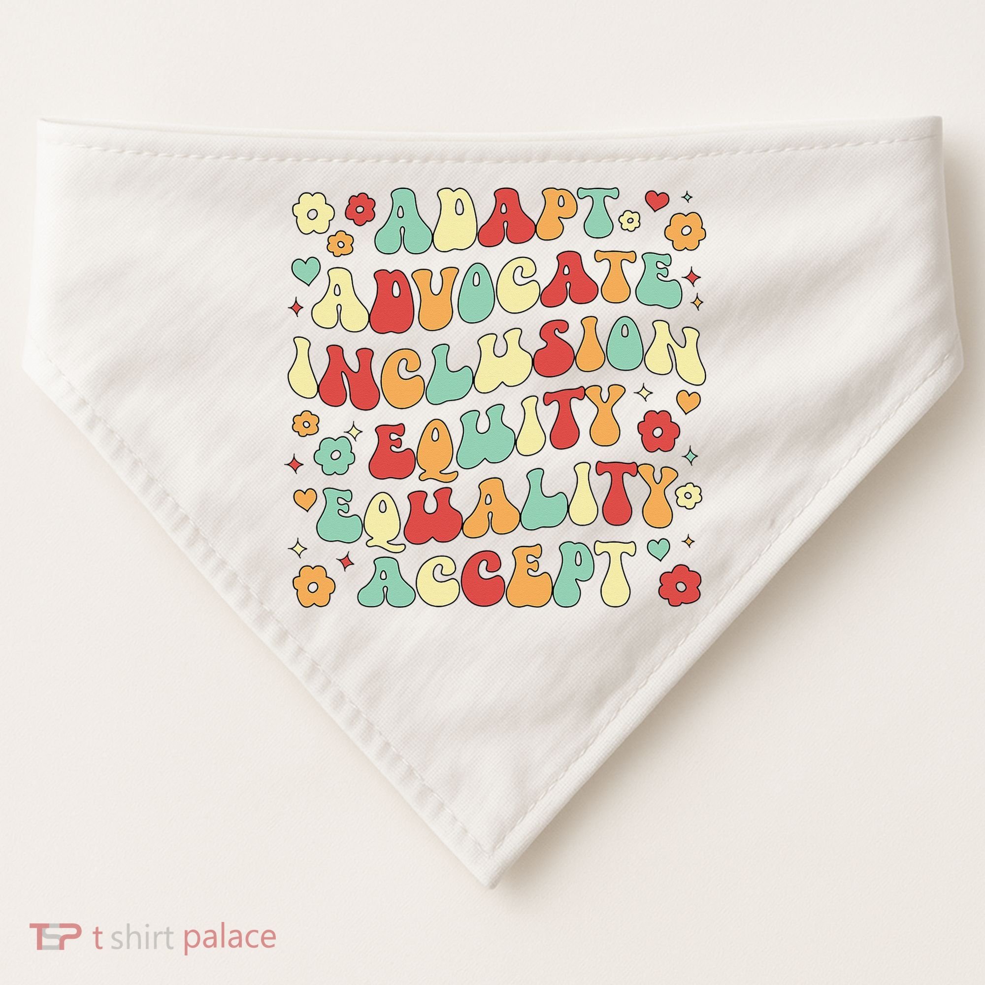 SPED Teacher Groovy Special Education Teacher  USA-Made Doggie Bandana