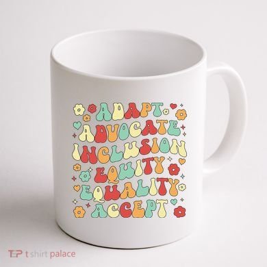 SPED Teacher Groovy Special Education Teacher  Coffee Mug back