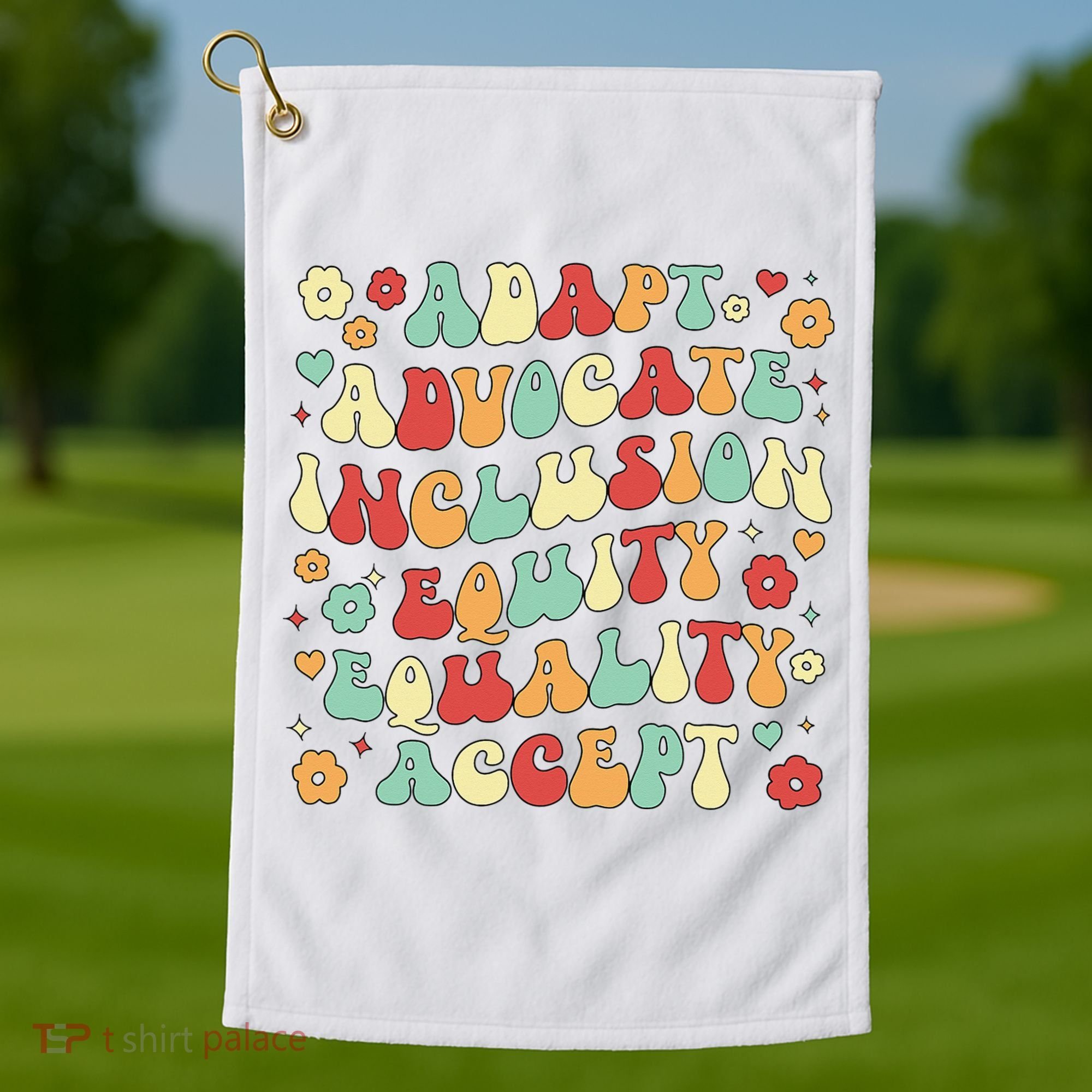 SPED Teacher Groovy Special Education Teacher  Golf Towel