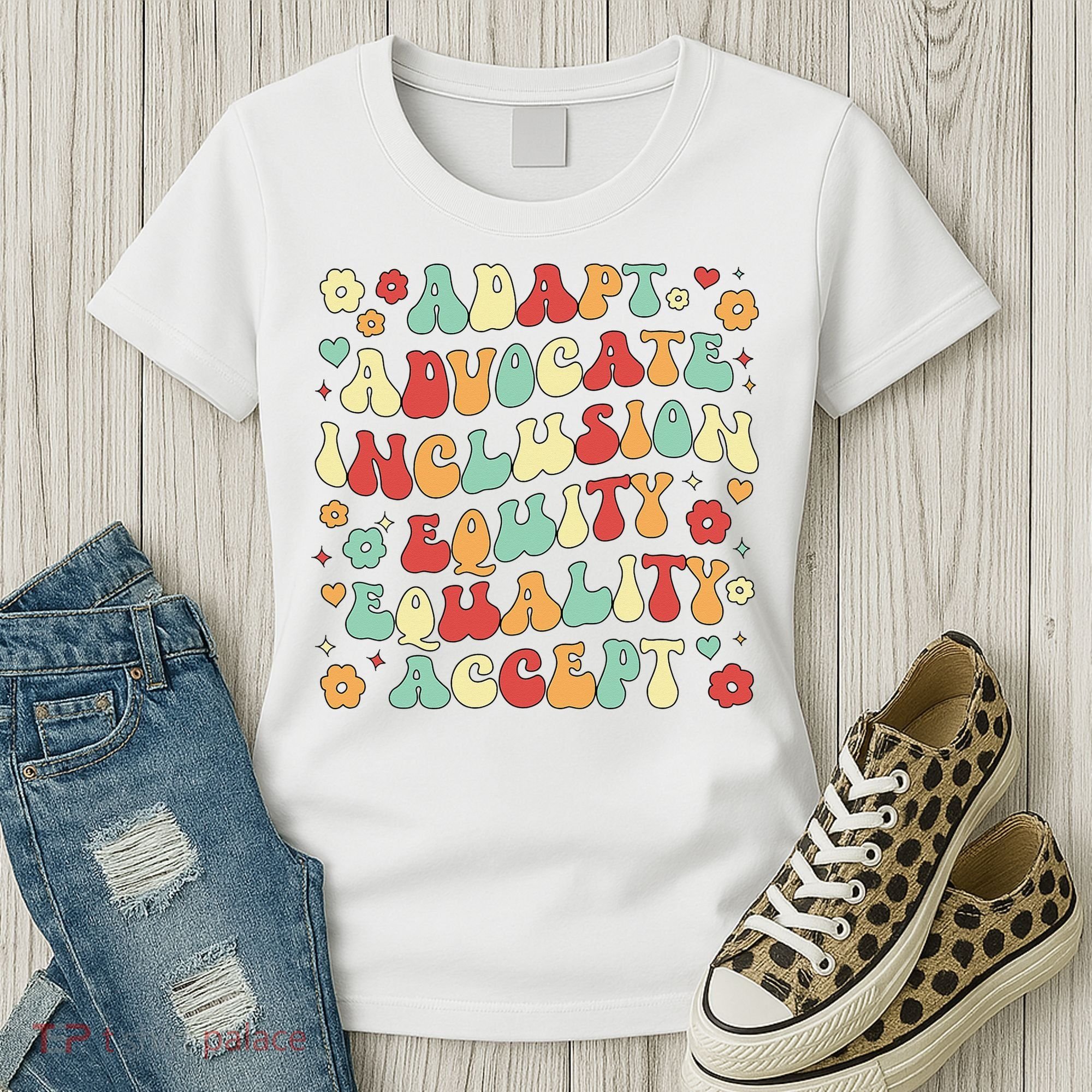 SPED Teacher Groovy Special Education Teacher  Women's T-Shirt