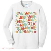 SPED Teacher Groovy Special Education Teacher  Kids Long Sleeve Shirt thumb 0