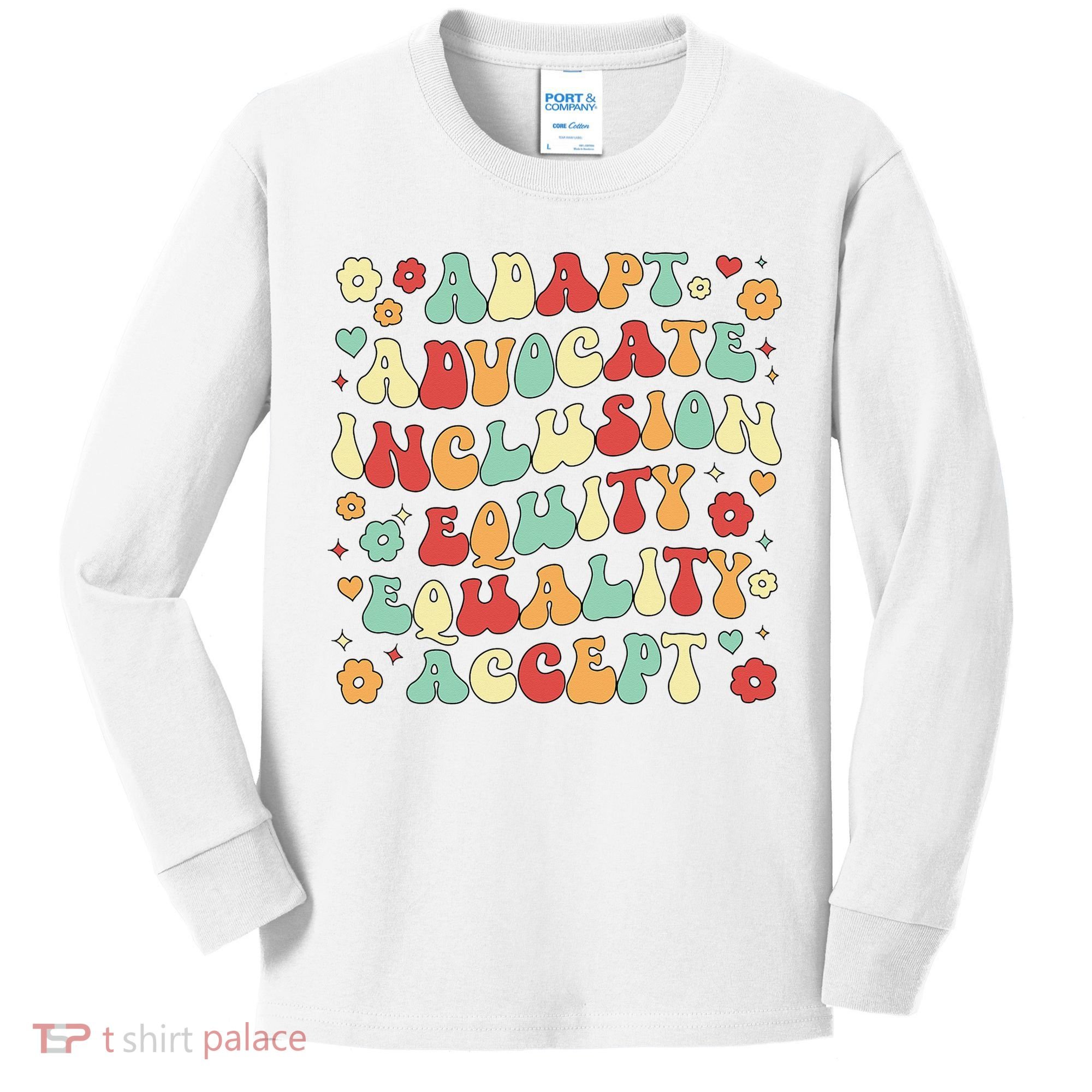 SPED Teacher Groovy Special Education Teacher  Kids Long Sleeve Shirt