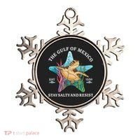 Stay The Gulf Of Mexico Be Salty And Resist Turtle Ornament thumb 0