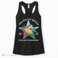 Stay The Gulf Of Mexico Be Salty And Resist Turtle Women's Tank Top thumb 0