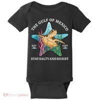 Stay The Gulf Of Mexico Be Salty And Resist Turtle Baby Bodysuit thumb 0