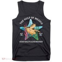 Stay The Gulf Of Mexico Be Salty And Resist Turtle Tank Top thumb 0