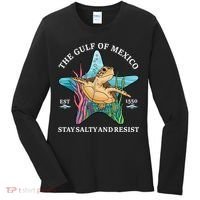 Stay The Gulf Of Mexico Be Salty And Resist Turtle Women's Long Sleeve Shirt thumb 0