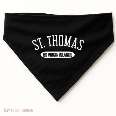 St Thomas Gift Classic Style St Thomas Us Virgin Islands Gift USA-Made Doggie Bandana