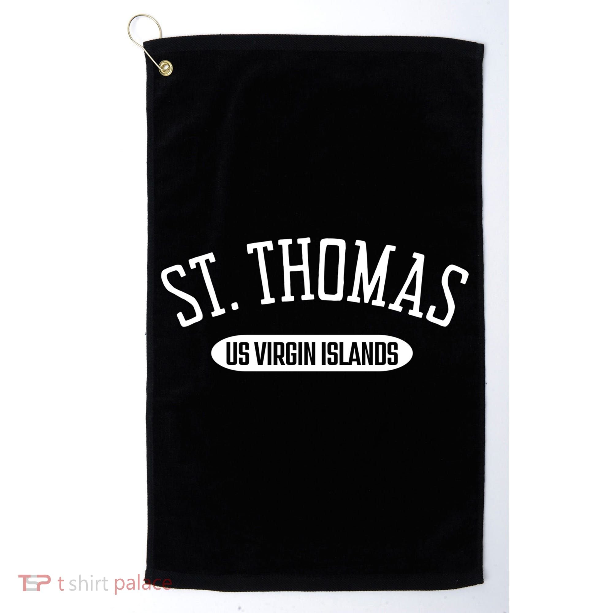 St Thomas Gift Classic Style St Thomas Us Virgin Islands Gift Golf Towel