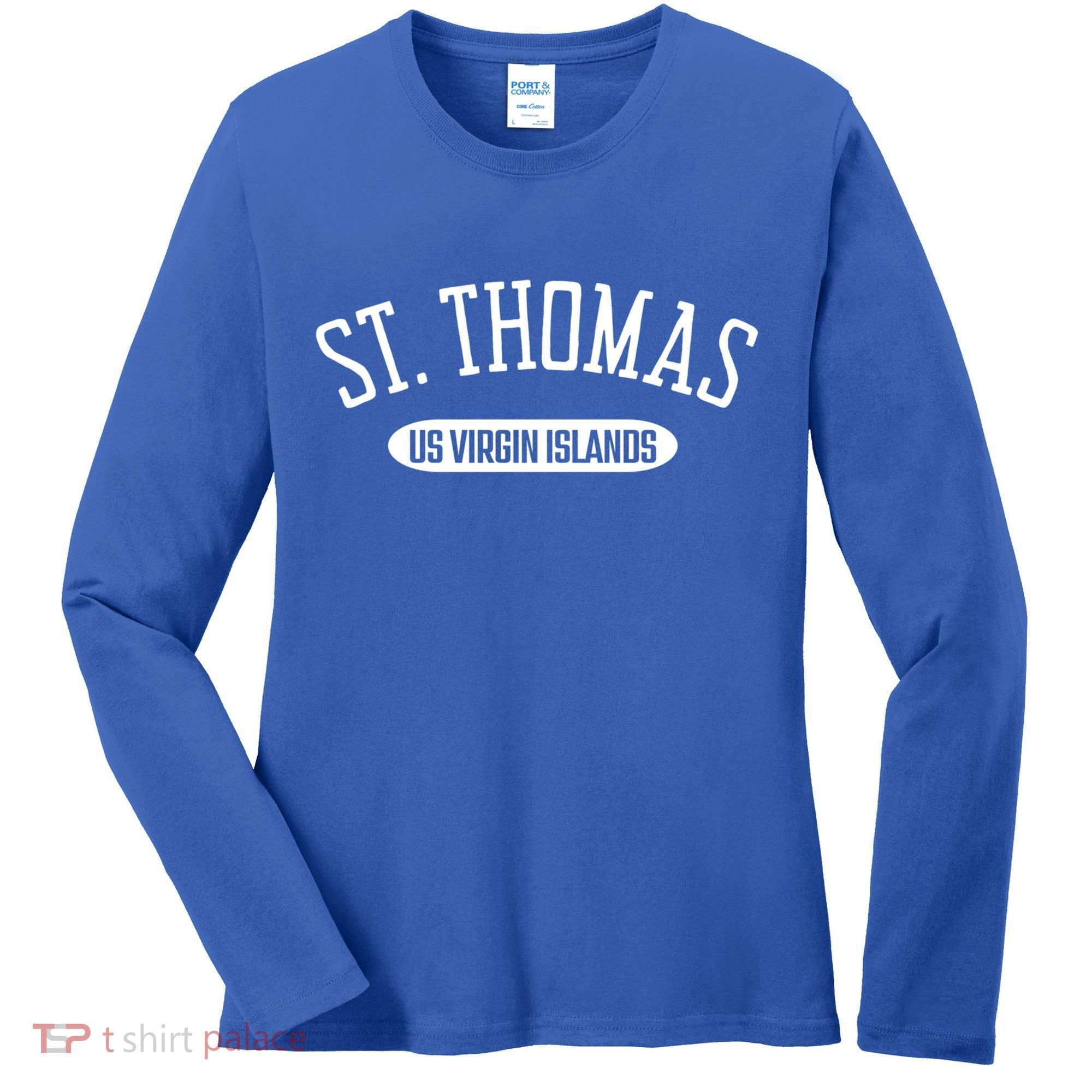 St Thomas Gift Classic Style St Thomas Us Virgin Islands Gift Women's Long Sleeve Shirt