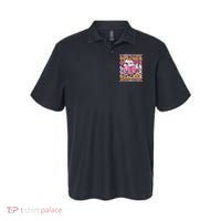 Spooky Teacher Ghost Halloween Groovy Retro Trick Or Teach Polo thumb 0