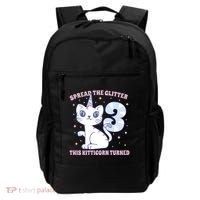 Spread The Glitter This Kitticorn Turned 3 Birthday Gift Backpack thumb 0