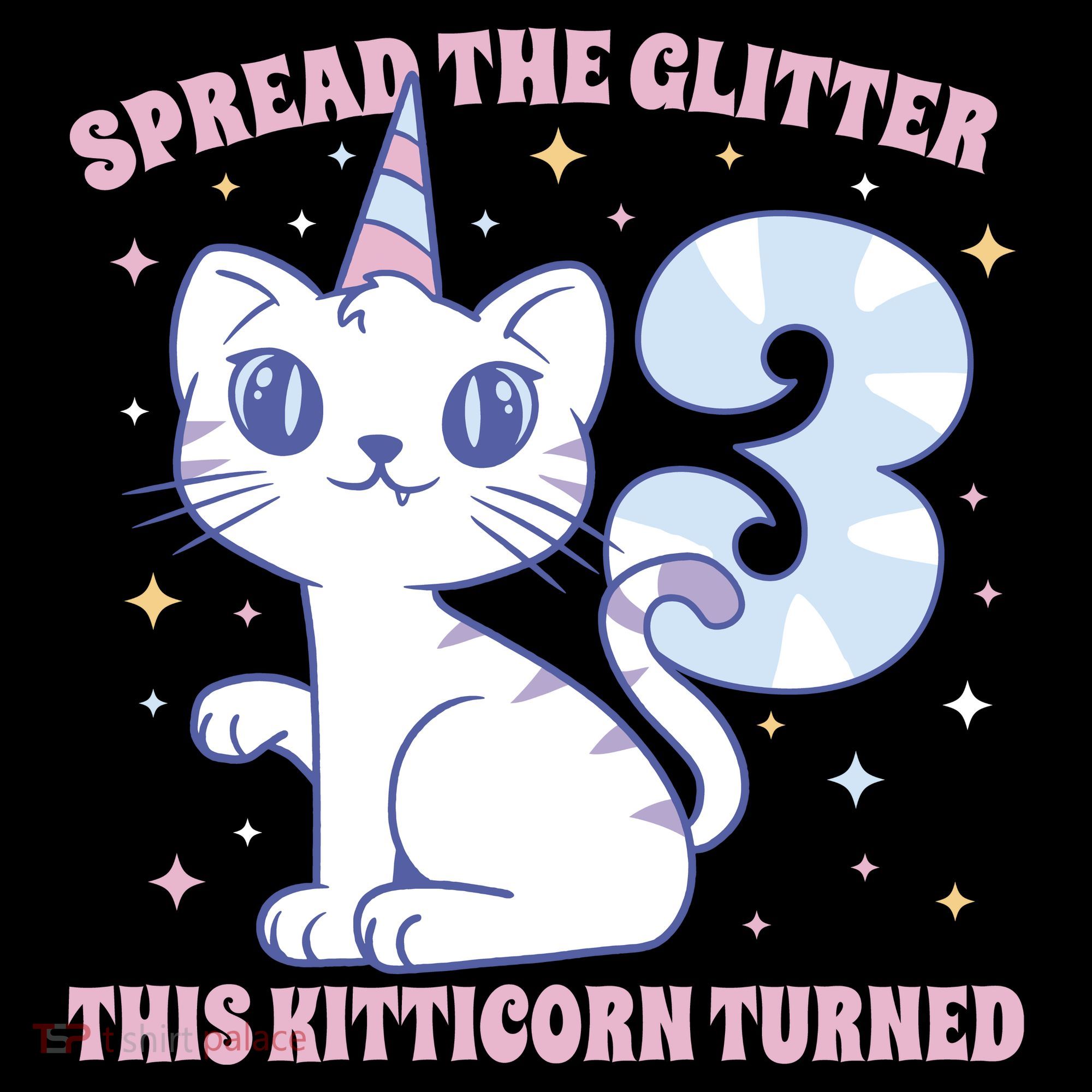 Spread The Glitter This Kitticorn Turned 3 Birthday Gift Coffee Mug