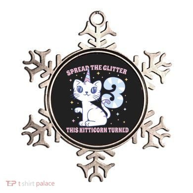 Spread The Glitter This Kitticorn Turned 3 Birthday Gift Ornament
