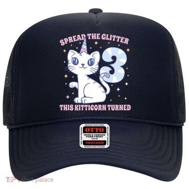 Spread The Glitter This Kitticorn Turned 3 Birthday Gift Hat