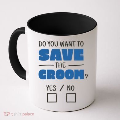 Save The Groom Funny Bachelor Coffee Mug