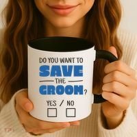 Save The Groom Funny Bachelor Coffee Mug thumb 3