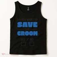 Save The Groom Funny Bachelor Tank Top thumb 2