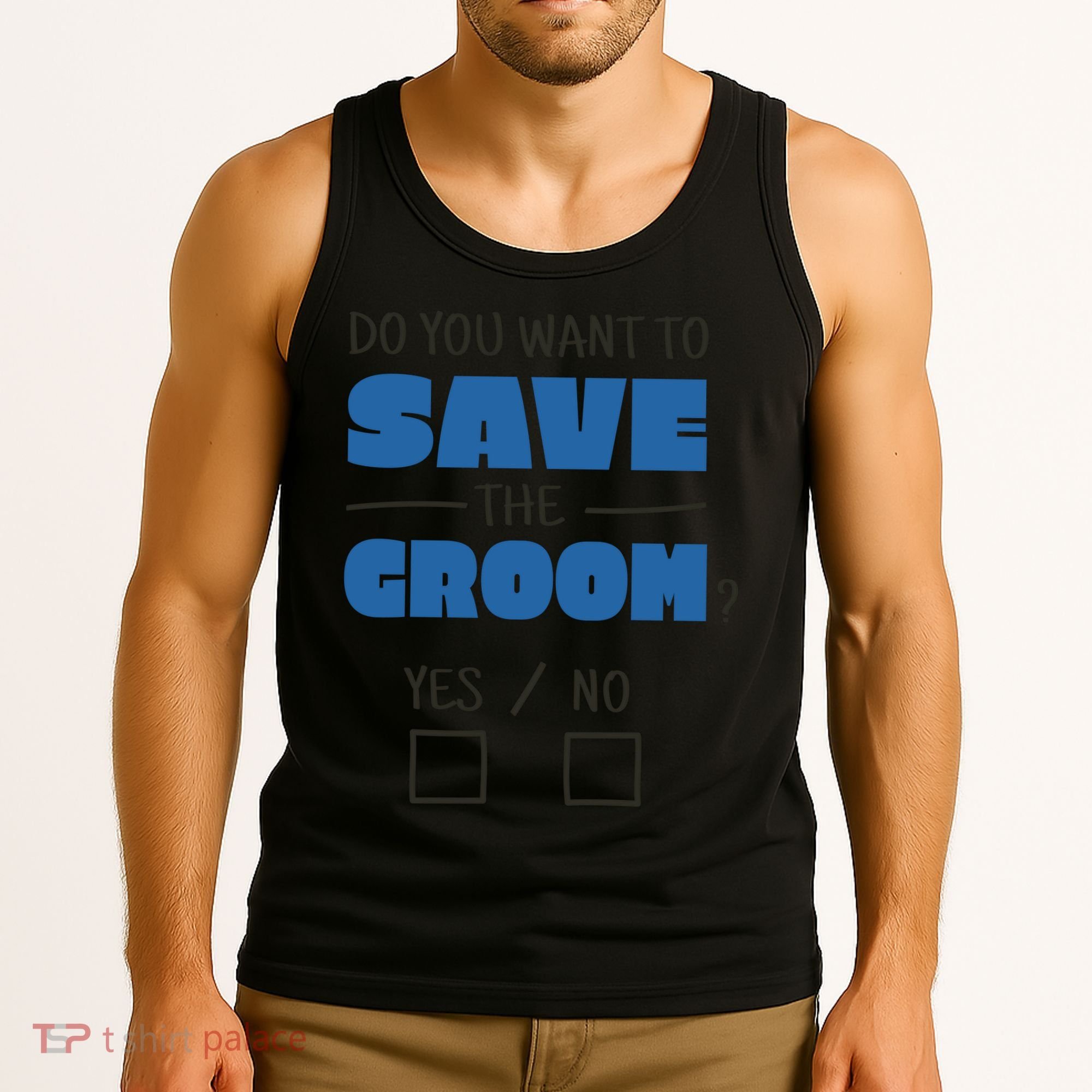 Save The Groom Funny Bachelor Tank Top