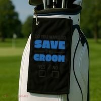 Save The Groom Funny Bachelor Golf Towel thumb 2