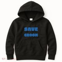 Save The Groom Funny Bachelor Kids Hoodie thumb 0