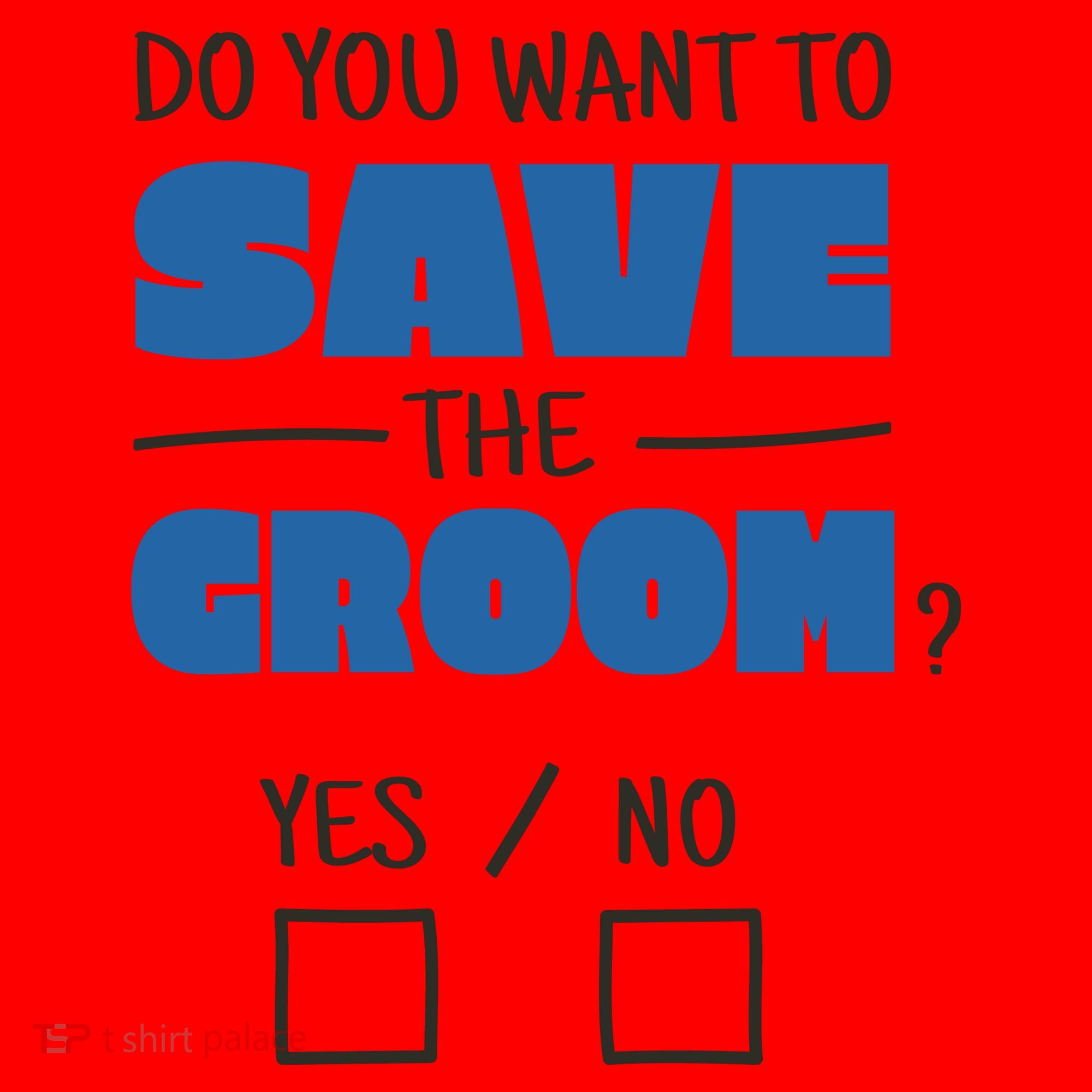 Save The Groom Funny Bachelor Santa Hat
