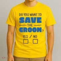 Save The Groom Funny Bachelor T-Shirt thumb 3