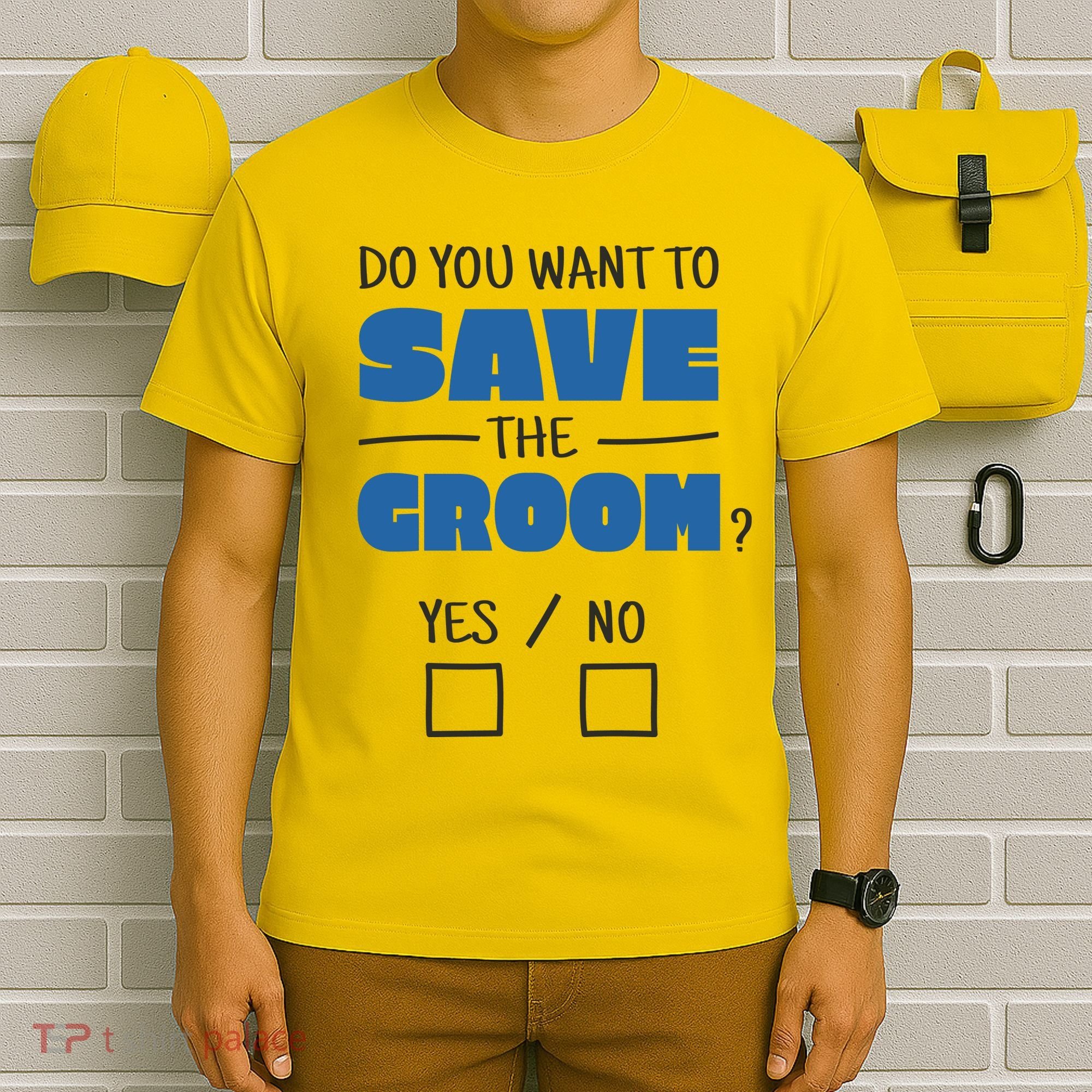 Save The Groom Funny Bachelor T-Shirt