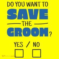 Save The Groom Funny Bachelor Hat thumb 2