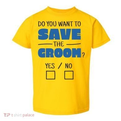 Save The Groom Funny Bachelor Toddler T-Shirt