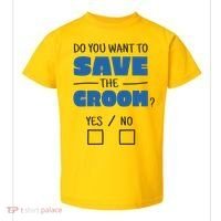 Save The Groom Funny Bachelor Toddler T-Shirt thumb 0