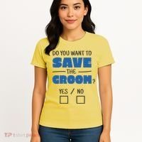 Save The Groom Funny Bachelor Women's T-Shirt thumb 4